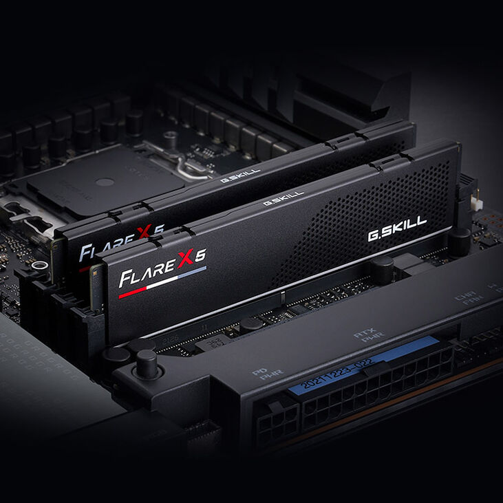 G.Skill Flare X5 DDR5-5600 RAM, CL36, EXPO - 32 GB Dual-Kit, black image number 4