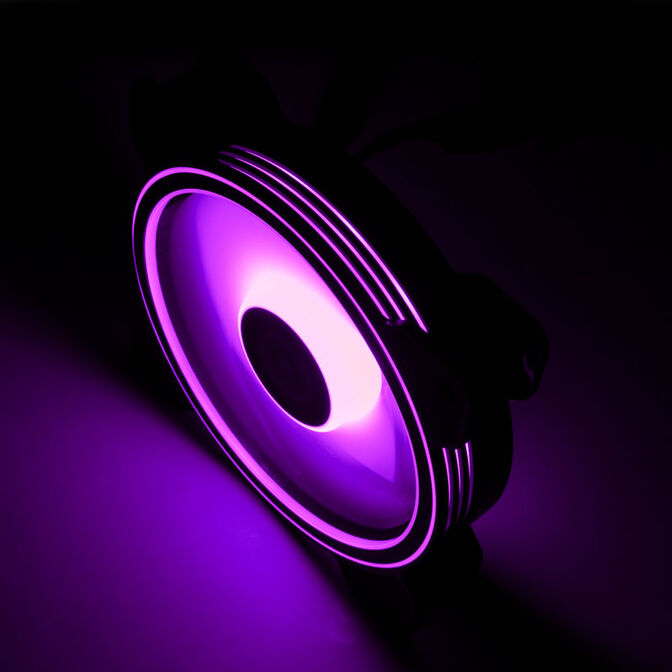 Aerocool Saturn 12F Pro ARGB LED L&uuml;fter, 3er-Pack inkl. Controller - 120mm image number 3
