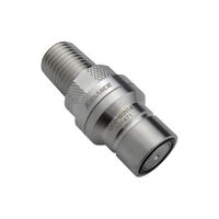 Koolance QD3 Schnellverschluss male, mit Gewinde, G1/4 Zoll - silber