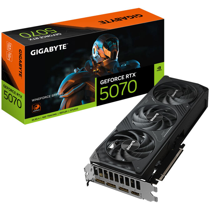 Gigabyte GeForce RTX 5070 Windforce SFF 12G, 12288 MB GDDR7 image number 0