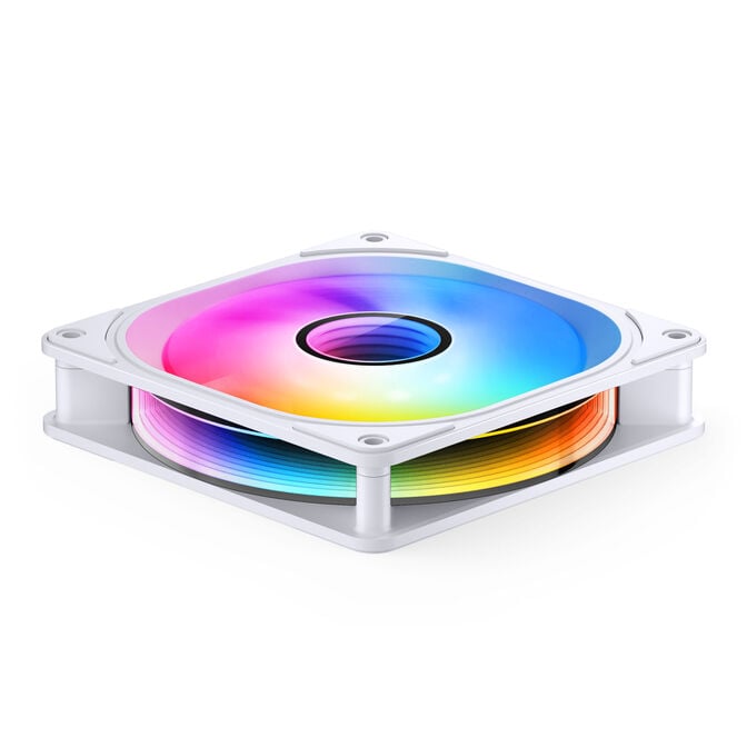 Jonsbo FR-606W PWM-L&uuml;fter, RGB - 120mm, wei&szlig; image number 3