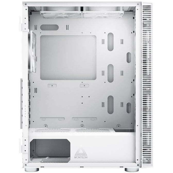 Montech X3 Glass PC Case, Mid Tower, ATX, RGB, Tempered Glass - White image number 1