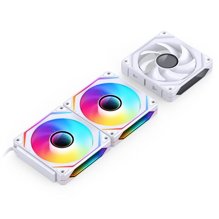 Jonsbo ZL-120W Fan, PWM, ARGB - 120mm, white, 3-pack image number 10
