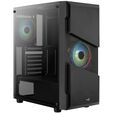 Aerocool Menace Saturn RGB Midi-Tower, Tempered Glass - schwarz image number null