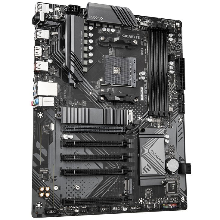 GIGABYTE B550 Eagle WiFi6 Mainboard, Sockel AM4, AMD B550, ATX, DDR4 image number 1