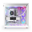 NZXT H9 Flow RGB PC Case, Mid-Tower, E-ATX, Tempered Glass - White image number null