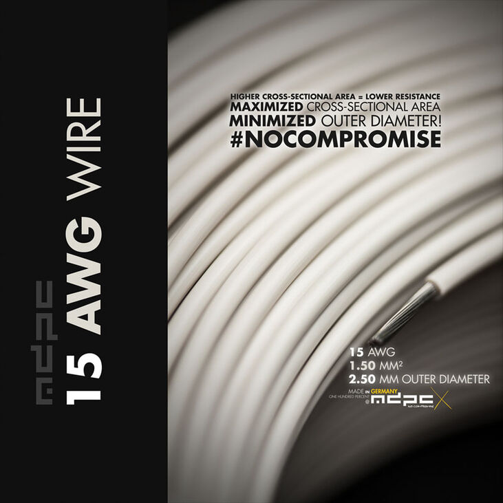 MDPC-X Schaltlitze 15-AWG Creme-White, 1m image number 0