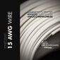 MDPC-X Schaltlitze 15-AWG Creme-White, 1m