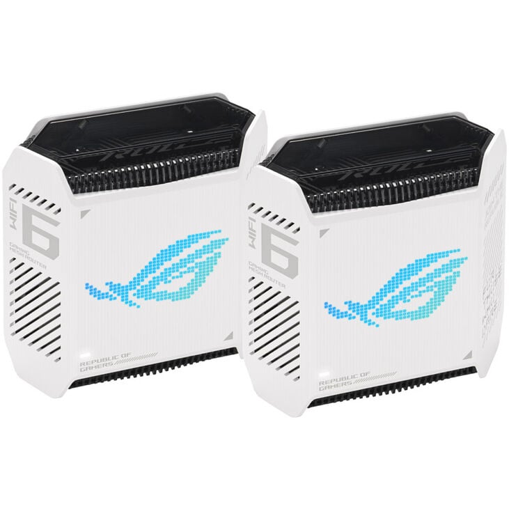 ASUS ROG Rapture GT6 AX10000 2er Set Tri-Band Gaming Mesh WiFi System - weiß image number 0