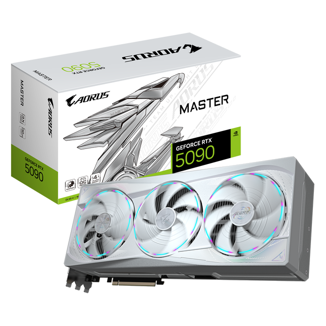 GIGABYTE Aorus GeForce RTX 5090 Master Ice 32G, 32768 MB GDDR7 image number 0