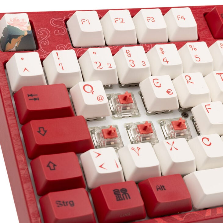 Varmilo VEA109 Koi Gaming Tastatur, MX-Silent-Red, weiße LED image number 5
