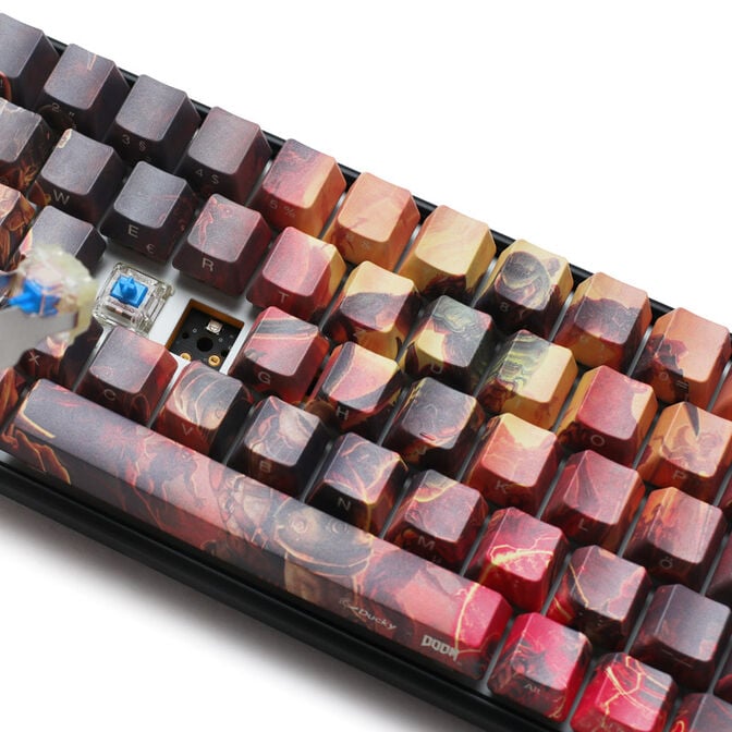 Ducky x Doom One 3 SF Gaming Keyboard, RGB LED - MX-Blue image number 7