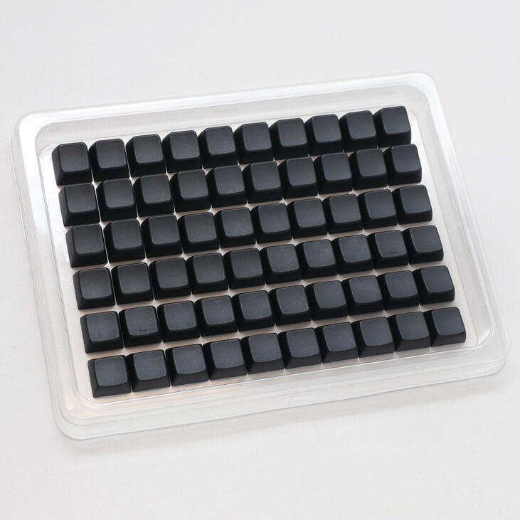 Ducky Blank Black PBT Set, MDA Profile - 133 Keycaps, ANSI US Layout, ANSI US Layout image number 2
