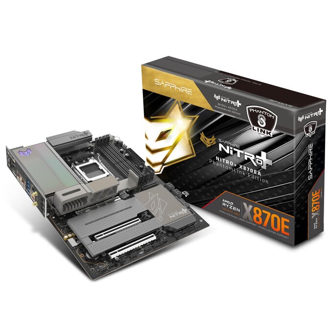 Sapphire Nitro+ X870EA WiFi7 Mainboard, AMD X870E, Sockel AM5, DDR5 image number 0