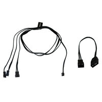 Alphacool Digital RGB LED Y-cable 3-way with JST connector, black - 60cm