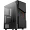 Aerocool Menace Saturn FRGB Mid Tower, Tempered Glass - Black