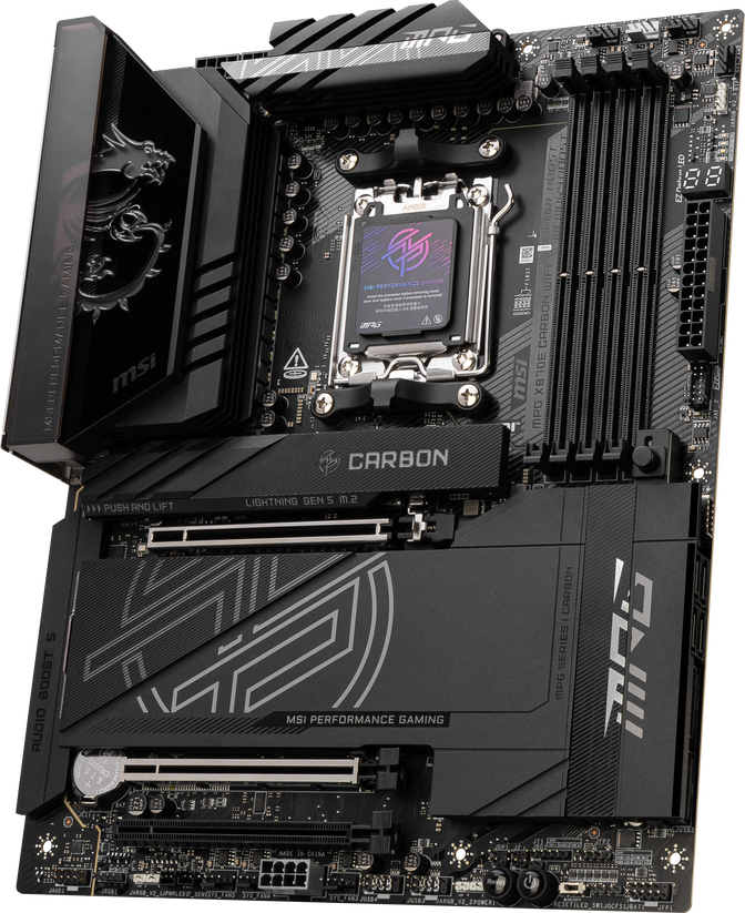 MSI MPG X870E Carbon WiFi Mainboard, Sockel AM5, AMD X870E, ATX, DDR5 image number 5