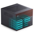 Jonsbo N4 NAS-Geh&auml;use, Micro-ATX - schwarz image number null