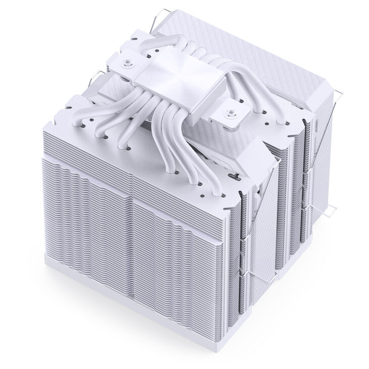 Jonsbo HX6280 CPU-Kühler, PWM, RGB - 130mm, weiß image number 4