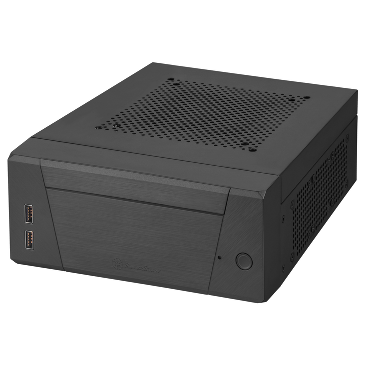 SilverStone Milo 10 Mini-PC-Gehäuse, Mini-ITX - schwarz image number 0