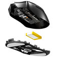 be quiet! Dark Perk Sym Gaming-Maus, kabellos, 32.000 DPI, 8.000 Hz - schwarz image number null