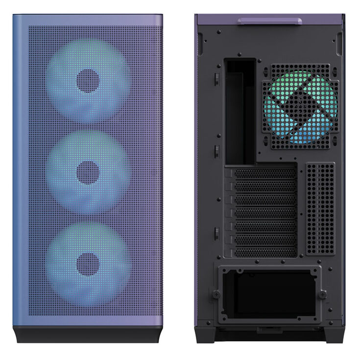 APNX C1 Midi-Tower ATX-Gehäuse, Tempered Glass - ChromaFlair image number 4