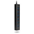 AXAGON HUE-SA7BP USB-A-Hub, 7x USB 3.0, 1x Micro-USB - 400 mm Cable, Power Supply image number null