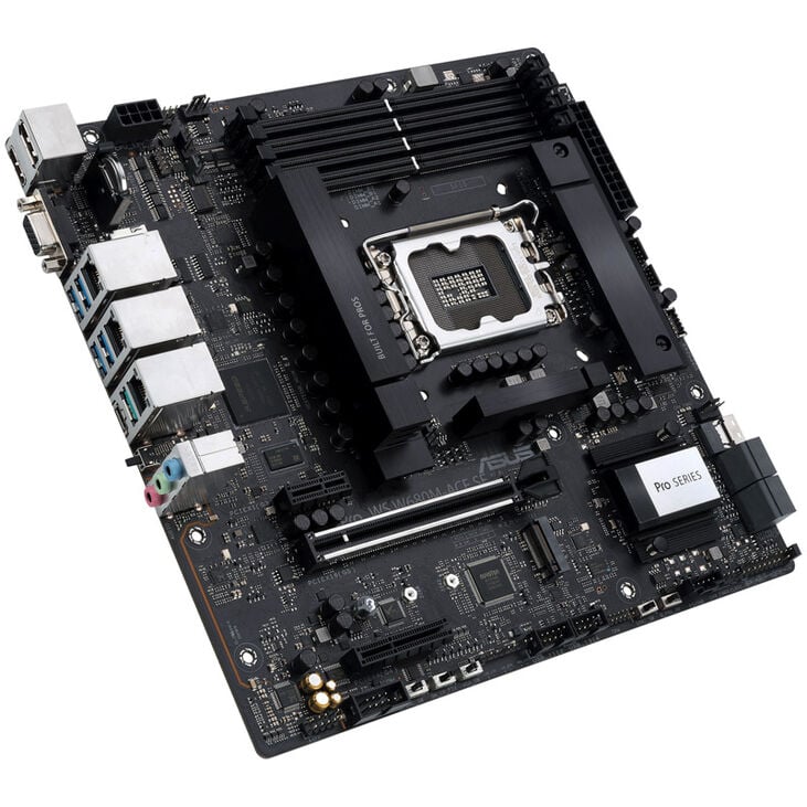 ASUS Pro WS W680M-ACE SE, Intel W680 motherboard, LGA1700 socket, DDR5 image number 1