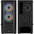 Aerocool Quantum Mesh v3 Mid Tower, RGB, Tempered Glass - Black image number null
