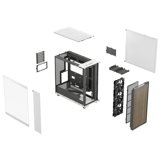 Fractal Design North XL Chalk Case TG Clear - white image number 15