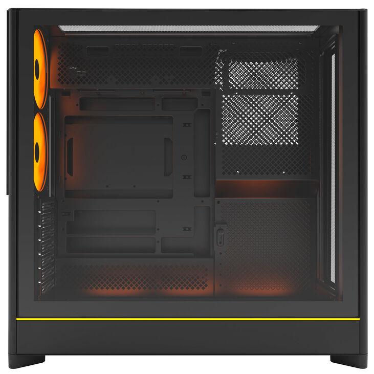 Montech HS01 PRO PC-Gehäuse, Midi-Tower, ATX, aRGB, Tempered Glass - schwarz image number 4