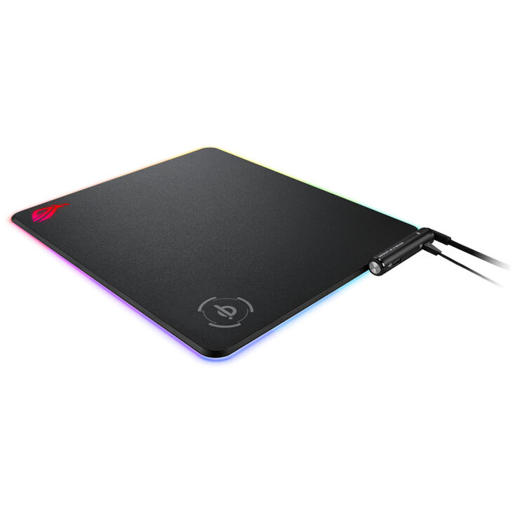 ASUS ROG Balteus QI RGB Gaming Mouse Pad - black image number 3