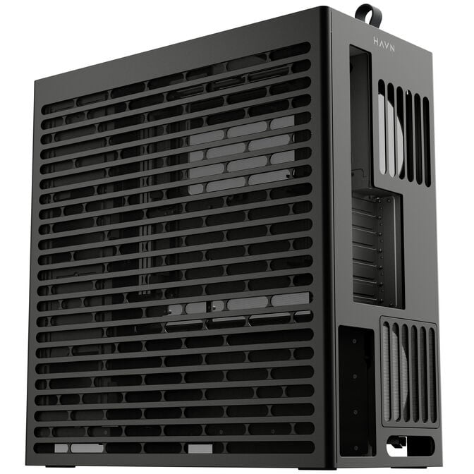 HAVN HS 360 PC-Geh&auml;use, Midi-Tower, ATX, Tempered Glass - schwarz image number 2
