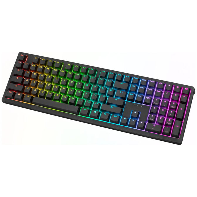 Ducky Zero 6108 Classic Black kabellose Gaming Tastatur, RGB - Cherry MX2A Blue, ANSI (US) image number 2
