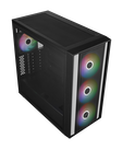 Cooler Master MasterBox 600 ARGB PC case, Mid Tower, E-ATX, RGB, Tempered Glass - black image number null