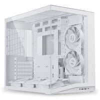 Lian Li O11 Dynamic Mini V2 Flow PC-Geh&auml;use, Mini-Geh&auml;use, ATX, Tempered Glass - inklusive 5x 120-mm-L&uuml;fter, wei&szlig;