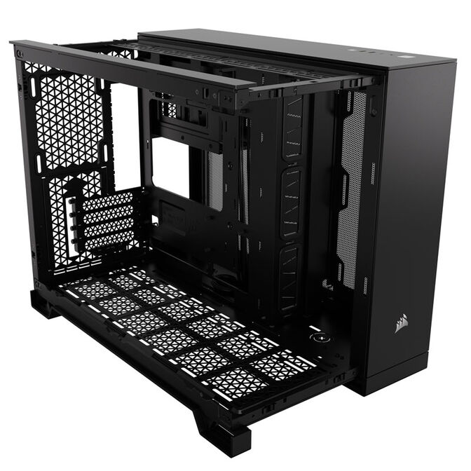 Corsair 250D Airflow Micro-ATX Case, Tempered Glass - black image number 6