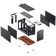 Jonsbo T9 Black PC Case, Mini Case, ITX, PCIe 5.0 Riser Cable - Black image number null