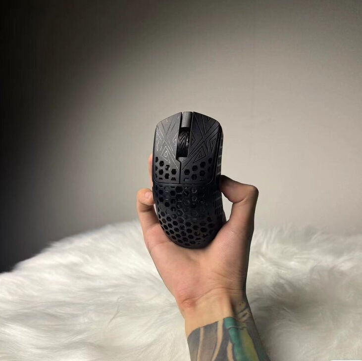 Vancer Akitsu Carbon Fiber Gaming Maus, wireless - schwarz image number 6