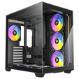 Antec C5 Computer Case, Mid-Tower, ATX, RGB, Tempered Glass - black image number null