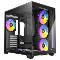 Antec C5 PC-Geh&auml;use, Midi-Tower, ATX, RGB, Tempered Glass - schwarz