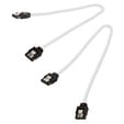 Corsair Premium Sleeved SATA Cable, white 30cm - 2 pack image number null
