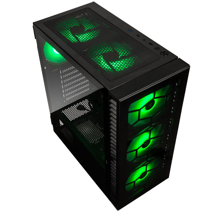 Kolink Observatory HF Glass ARGB Midi-Tower - schwarz image number 1