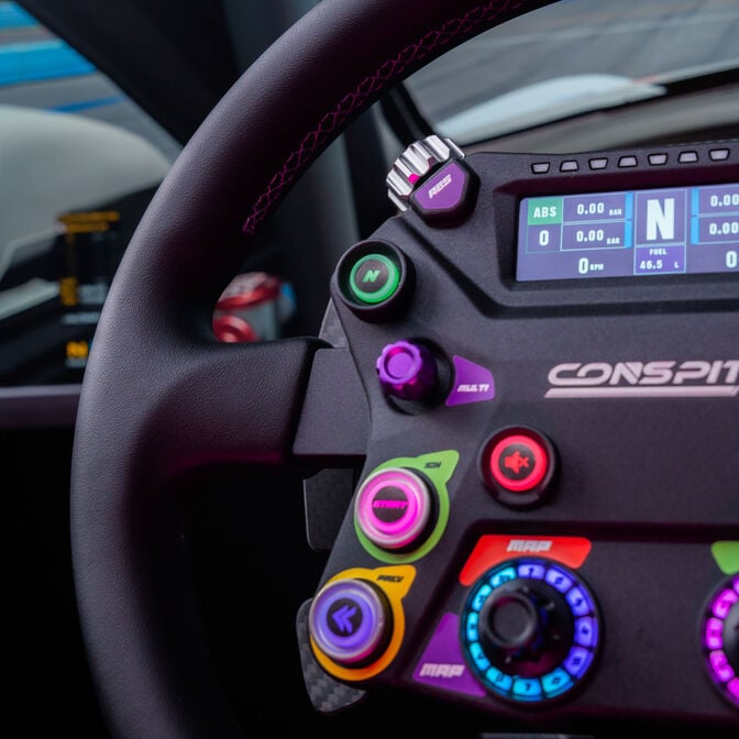 Conspit ARES APEX Wheelbase + 310 APEX Steering Wheel + CPP APEX2 Pedal Set - Bundle image number 7