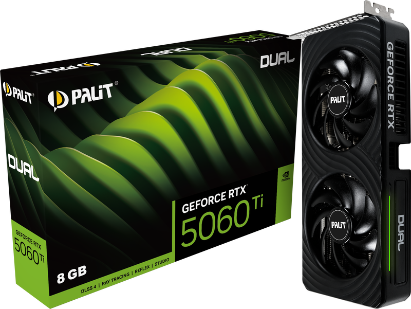 Palit GeForce RTX 5060Ti Dual, 8192 MB GDDR7