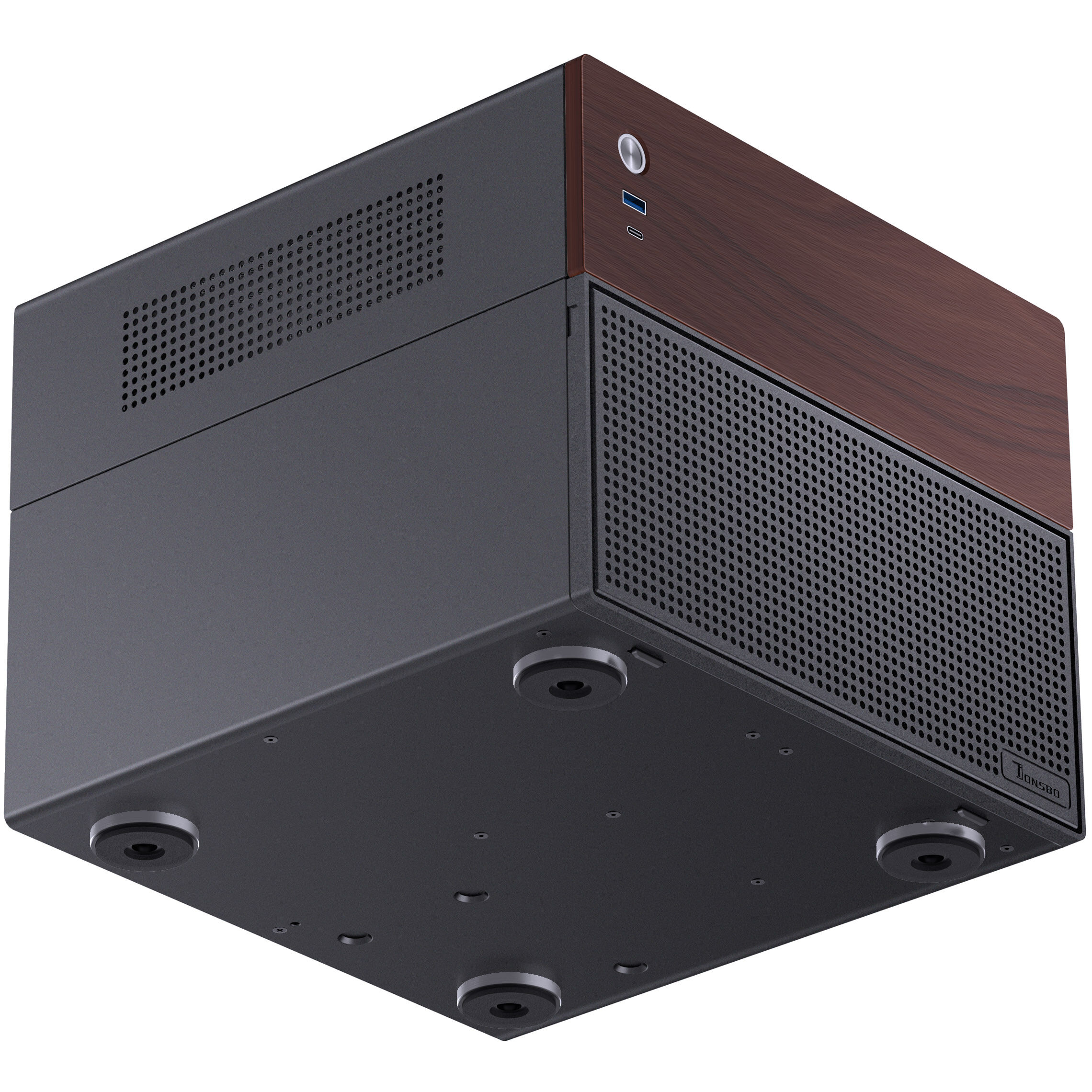 Jonsbo N4 NAS Case, Micro-ATX - Black