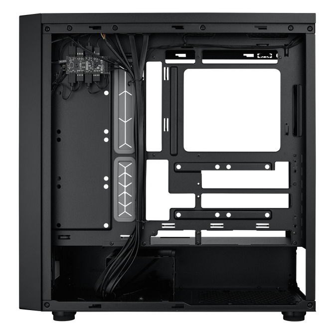 Cooler Master MasterBox 600 ARGB PC case, Mid Tower, E-ATX, RGB, Tempered Glass - black image number 10