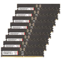 V-Color OC R-DIMM DDR5-6000 RAM, CL32, EXPO - 256 GB Octa-Kit, black