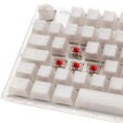 Ducky One 3 Aura White Gaming Tastatur, RGB LED - MX-Red image number null