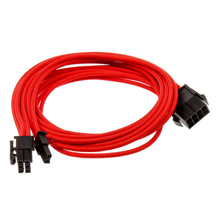 PHANTEKS 6+2-Pin PCIe Extension 50cm - sleeved red image number 1